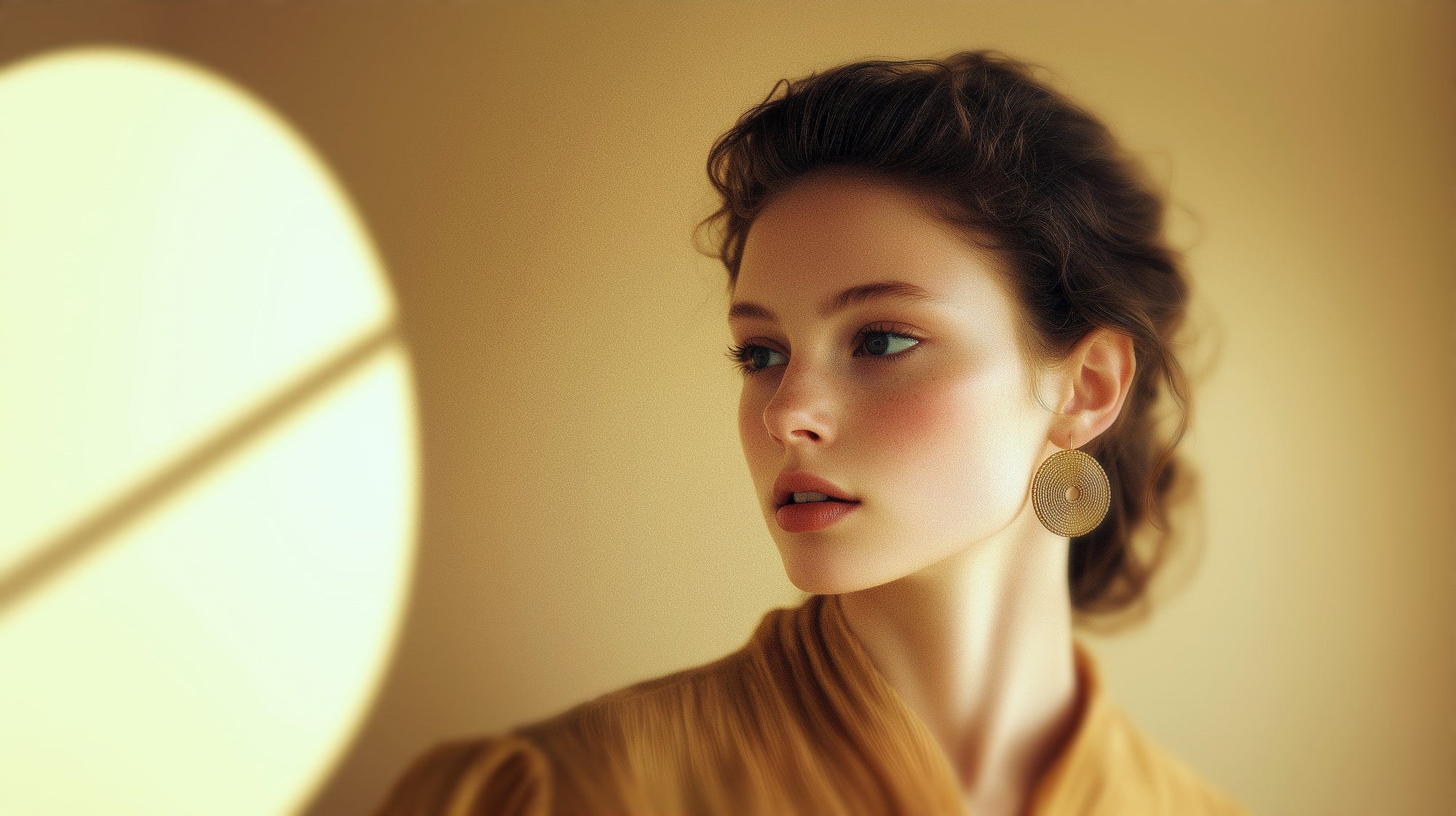 Boucles d'Oreilles en Or Végétal